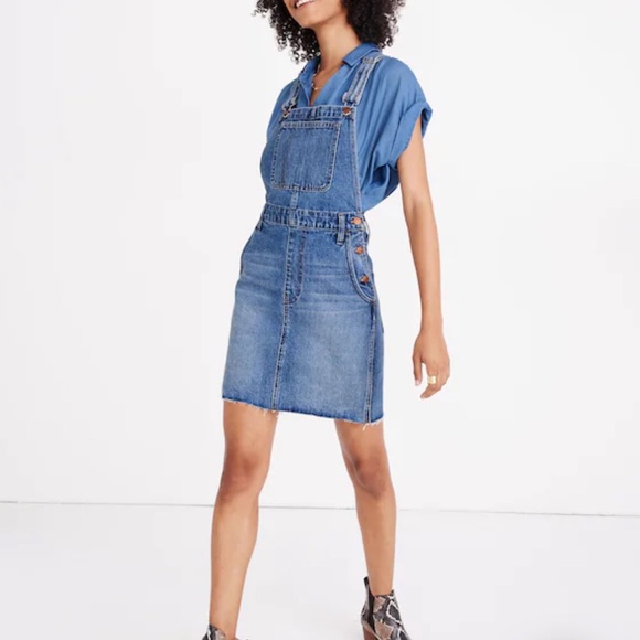 Madewell Denim Overall Dress Size 4 - Picture 1 of 12
